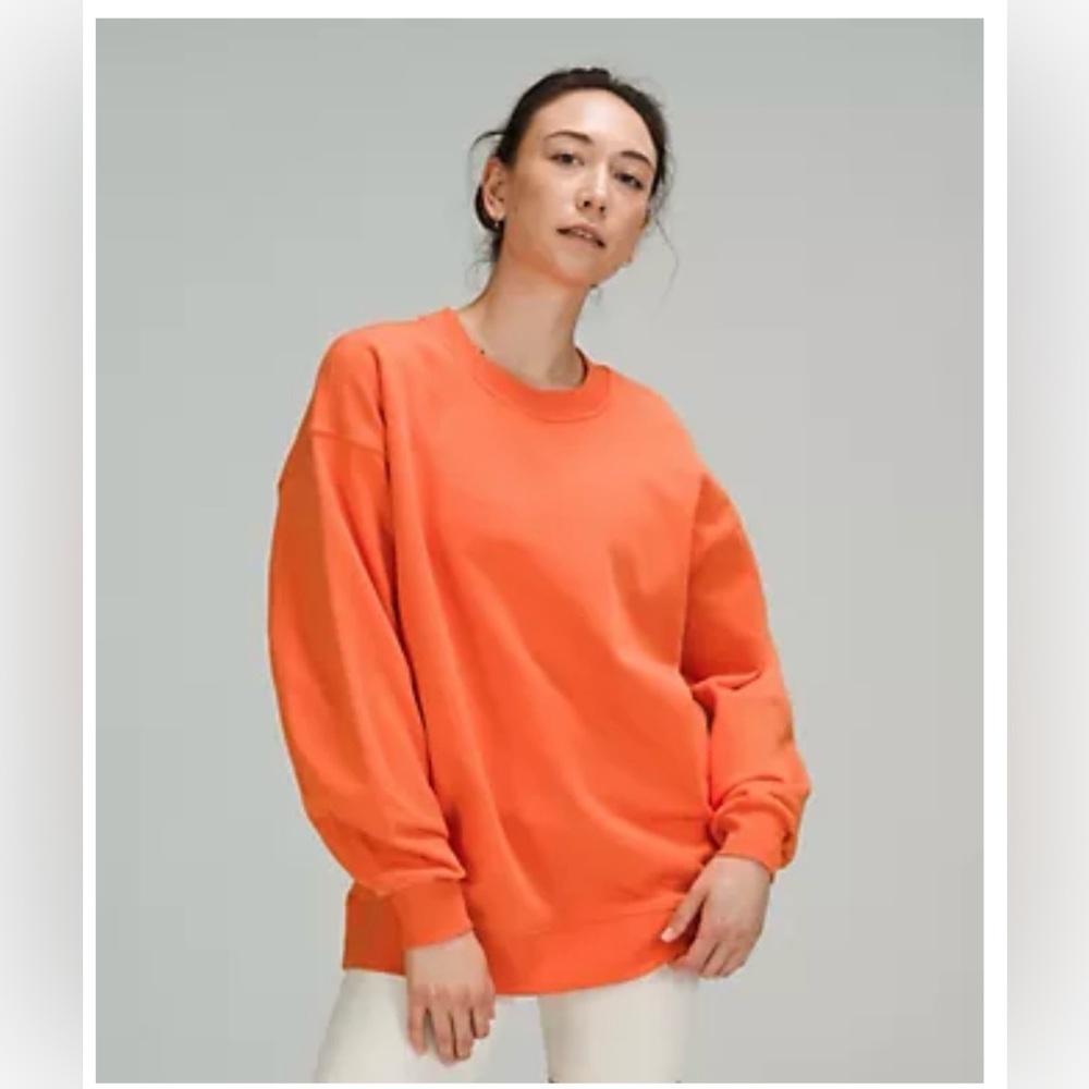 lululemon athletica Orange Sweatshirt